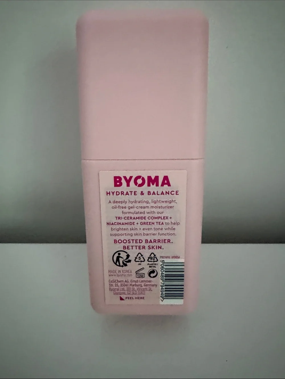 BYOMA Moisturizing Gel-Cream — Lightweight Hydration .68 oz NEW